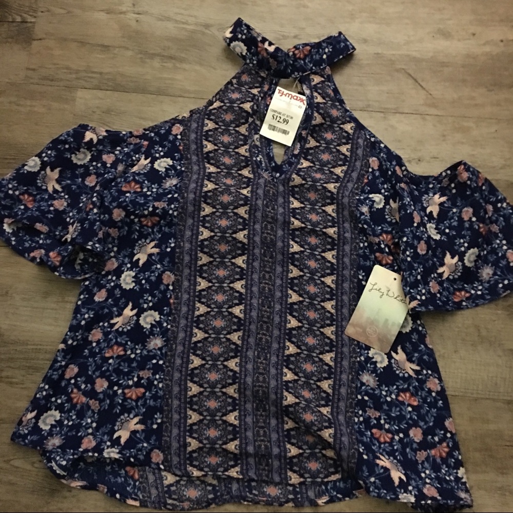 Cold shoulder blouse
